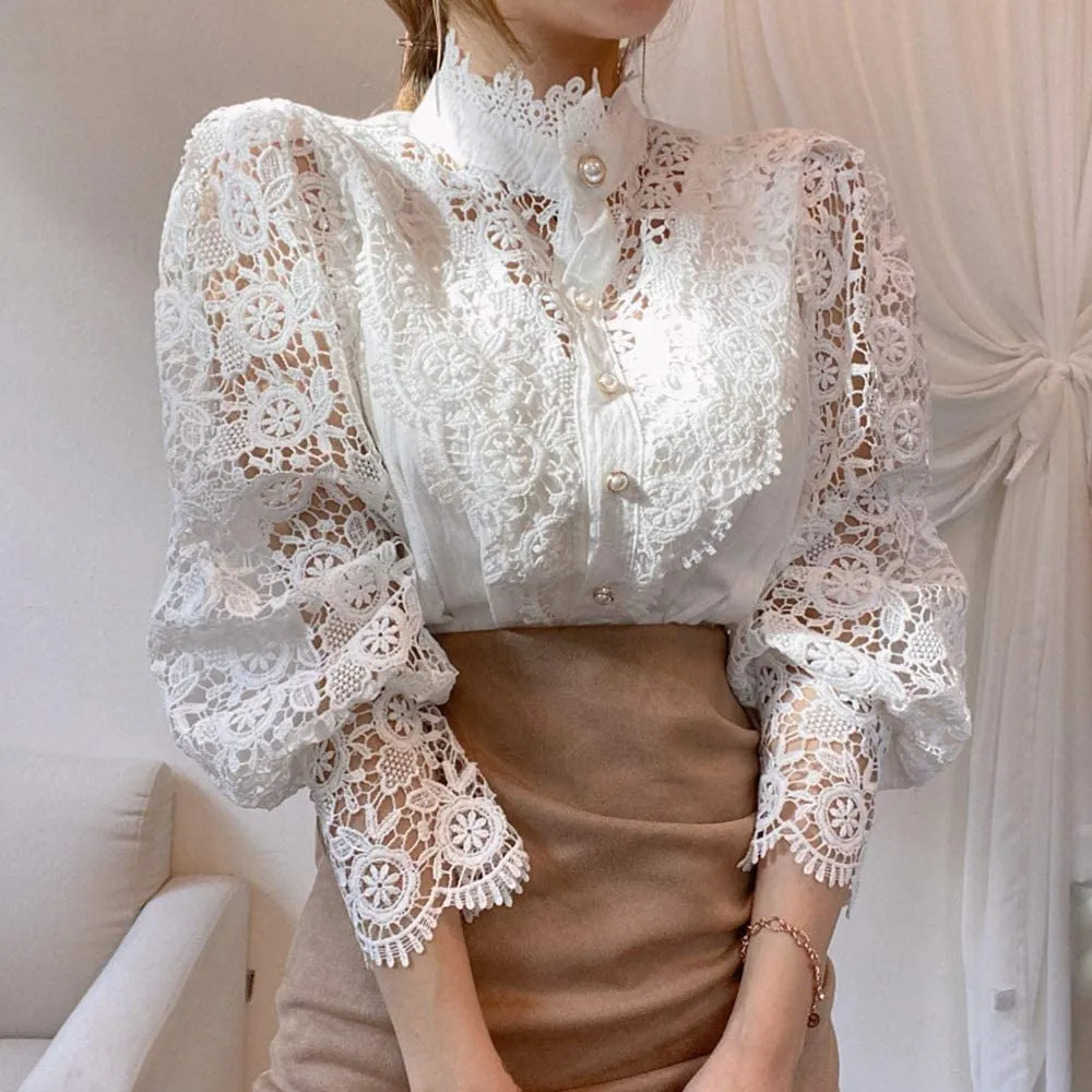 Karakeeb - Product Details - Women Stand Collar Lace