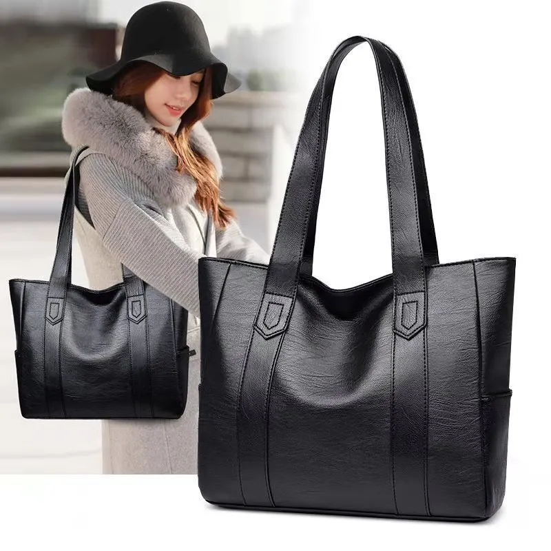 women Leather handbags Fashion big totes bag Retro Embossing Leather Ladies Shoulder Bag Large Tote 