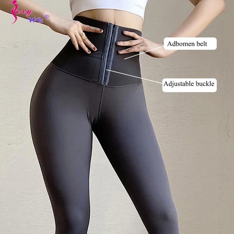 SEXYWG Women Leggings Slimming Pants Waist Trainer Up Butt Lifter Sexy Shapewear Tummy Control Panti